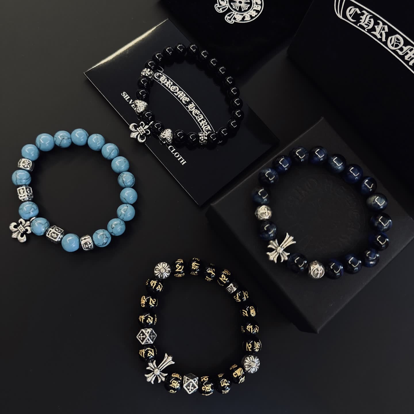 Chrome Hearts Beaded Bracelets Set